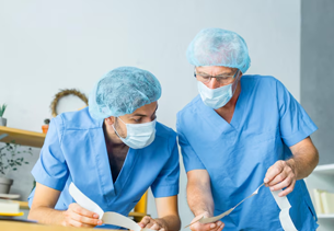 Respiratory Therapist helping a patient